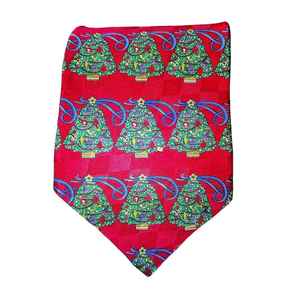 ADORABLE HOLIDAY TRADITIONS BY MMG BRAND CHRISTMAS SILK TIE